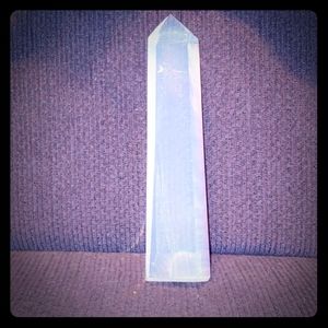 Transparent Milky Glow Opalite Tower